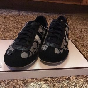 Coach Black & White Joss Signature C/Webbing Sneakers